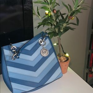 Blue Micheal Kors purse